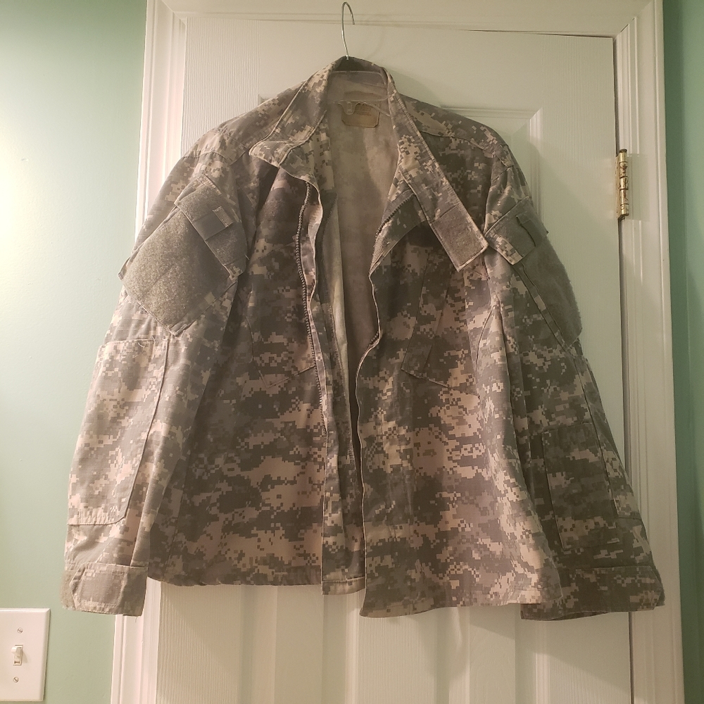 Men's Military Field Jacket in Digital Camo